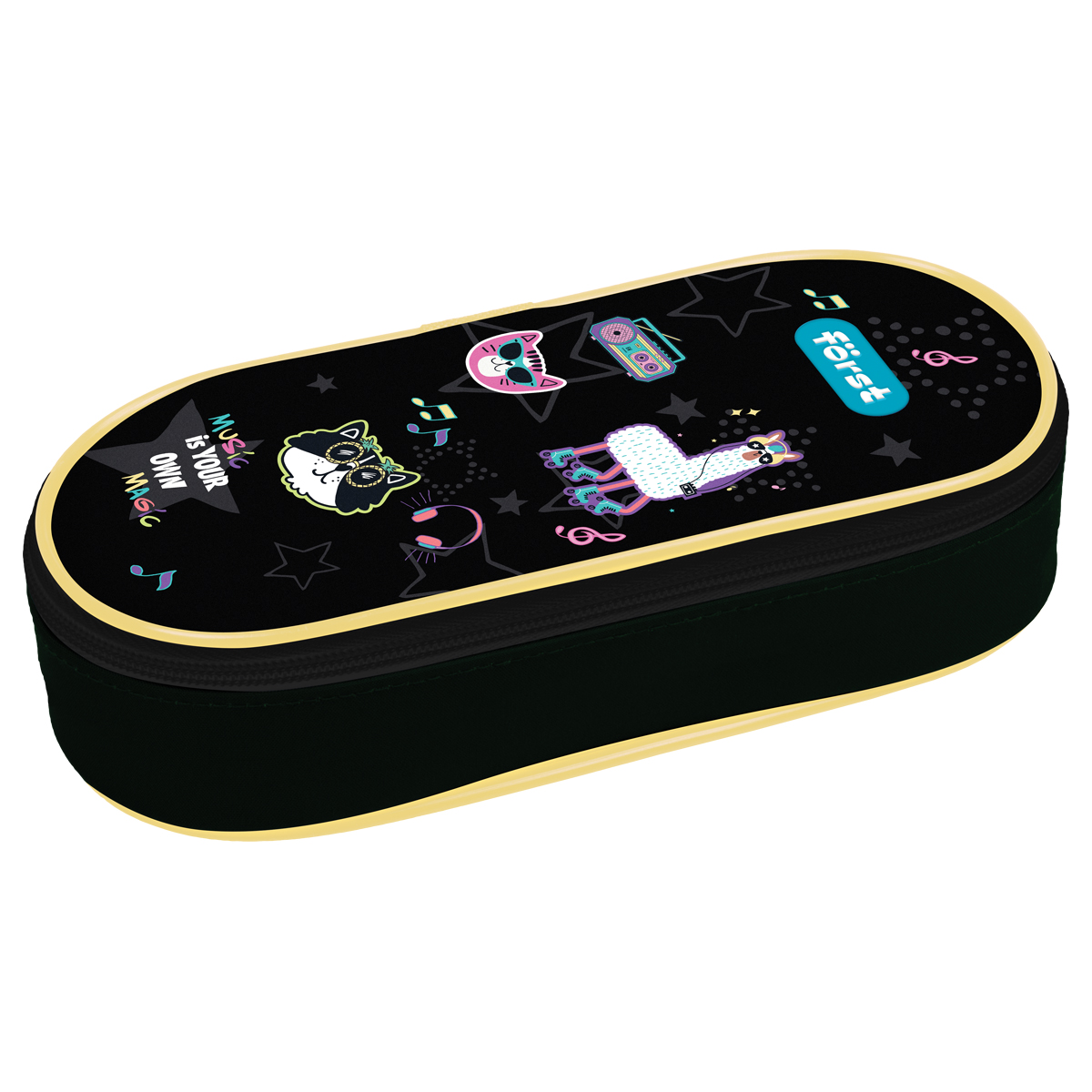 Пенал корпусный 1 отделение, 220*90*45 Först "Disco Lama", полиэстер