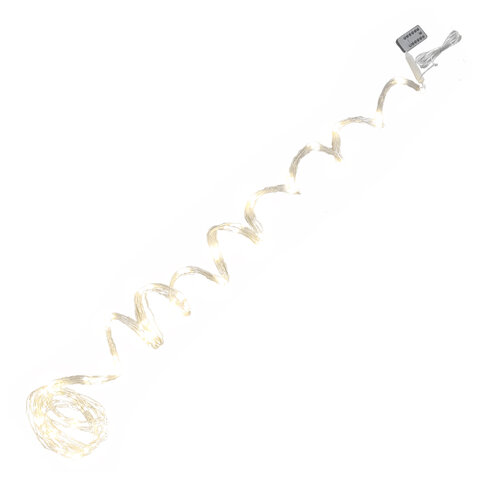 Электрогирлянда-конский хвост уличная, 3м,600LED, тёплый белый, 220V, контроллер, ОЛОТАЯ СКАЗКА, 592553