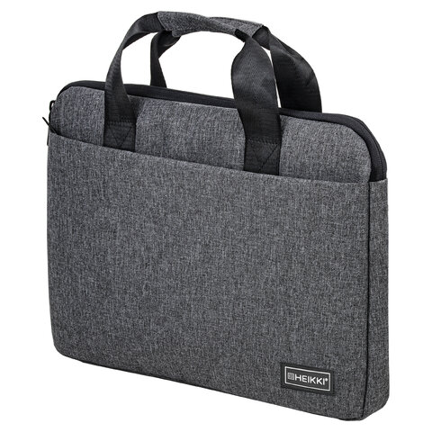 Сумка портфель HEIKKI ULTRA (ХЕЙКИ) с отд. для ноутбука 15,6", Dusky, темно-серая, 28х39х3 см, 272608