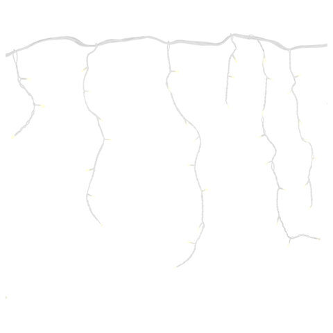 Электрогирлянда-бахрома уличная 25х0,7м, 400LED, тёплый белый, 220V, контроллер, ЗОЛОТАЯ СКАЗКА, 592551