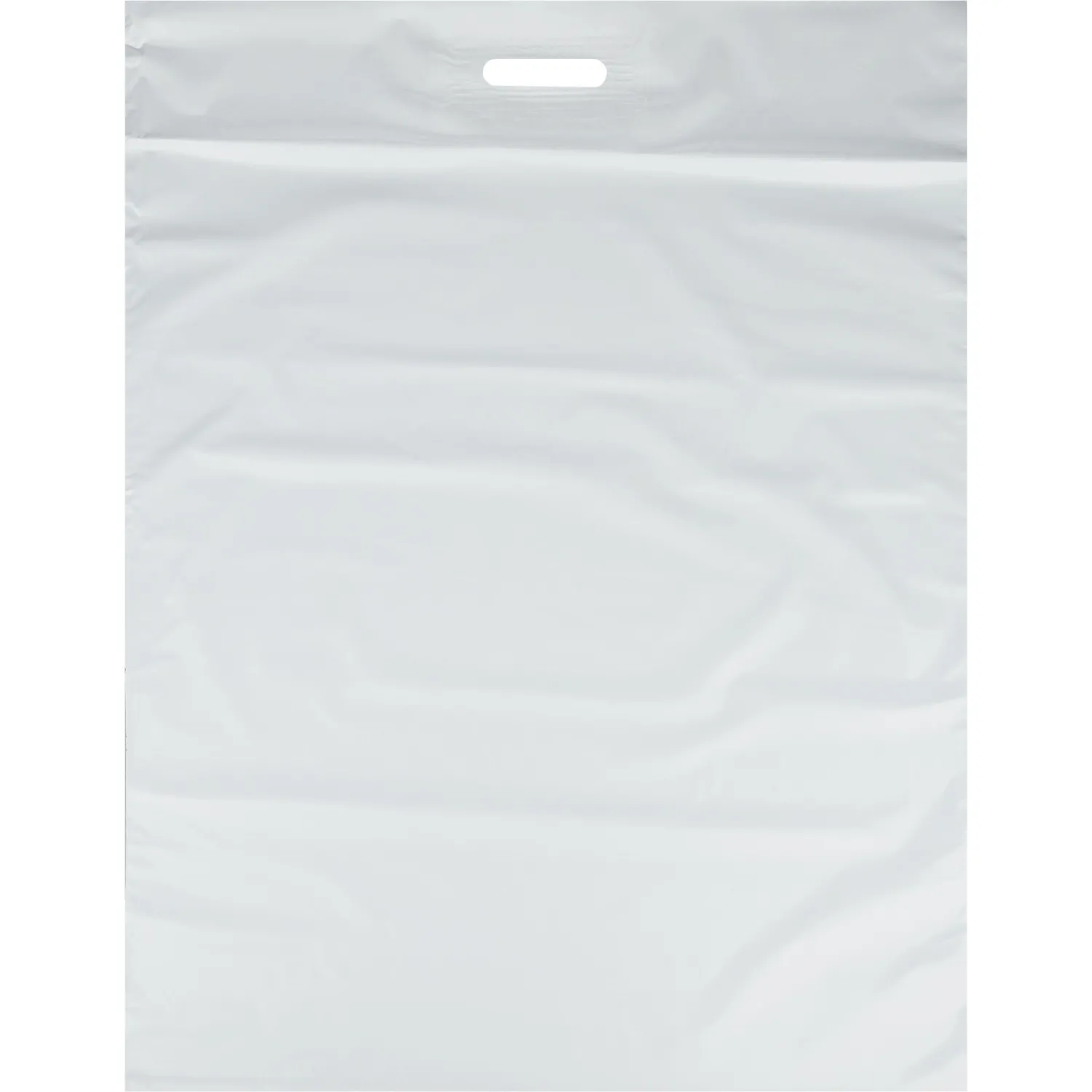 Пакет с вырубными ручками 30х40 см, 70 мкм, белый, 100 шт/уп