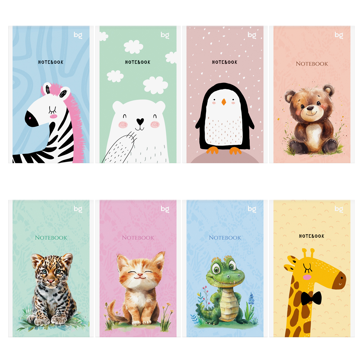 Блокнот А6 32л., на скрепке BG "Весёлые друзья"