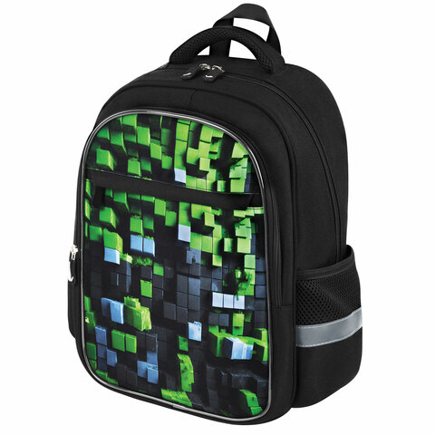 Рюкзак BRAUBERG FAVOUR, 2 отделения, 3 кармана, "Module blocks", 40х29х15 см, 273124