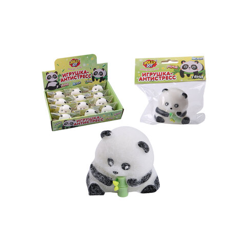 Игрушка-антистресс "ПАНДА", 6 см, дисплей, JOLLY JOT (ДЖОЛЛИ ДЖОТ), 665815
