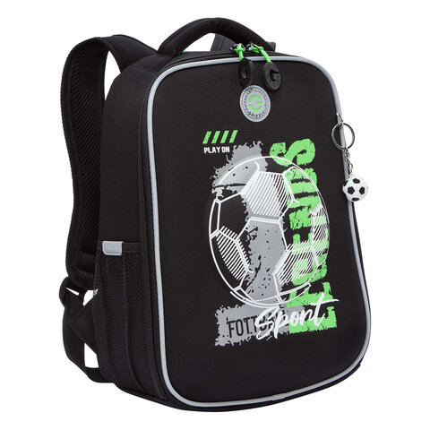 Ранец GRIZZLY анатомическая cпинка, облегченный, 1 отделение, для мальчиков, "PLAY ON", 37х26х16 см, RAw-497-9/1