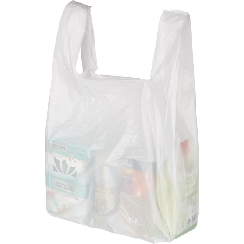 Пакет майка 28+15х54/15мкм, 100шт/уп, белый S