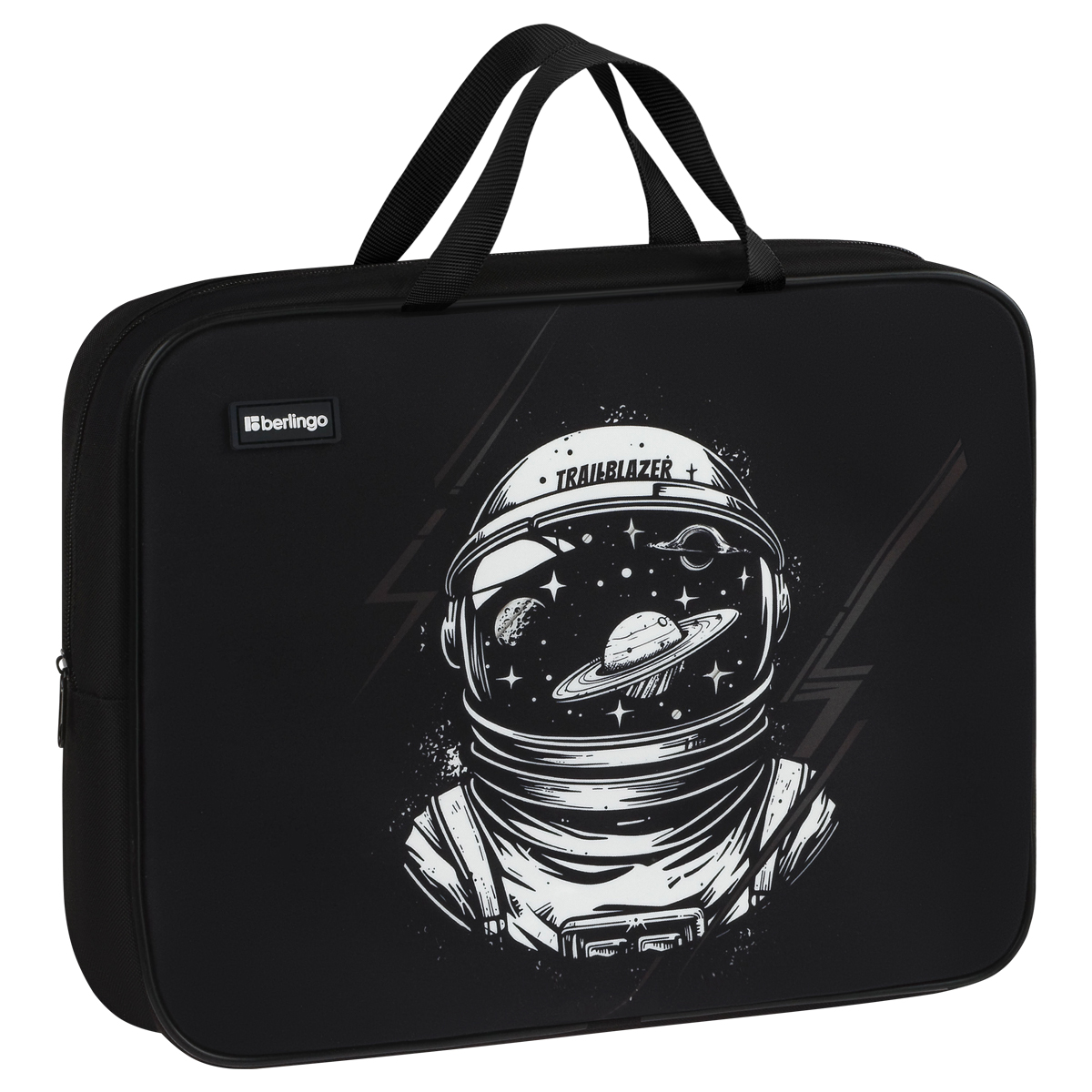 Папка текстильная с ручками 1 отделение, А4 Berlingo "Trailblazer", 350*265*80мм, текстиль, на молнии