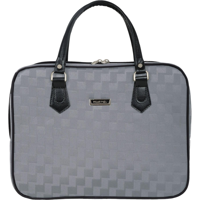 Сумка -папка деловая малая серая п7086