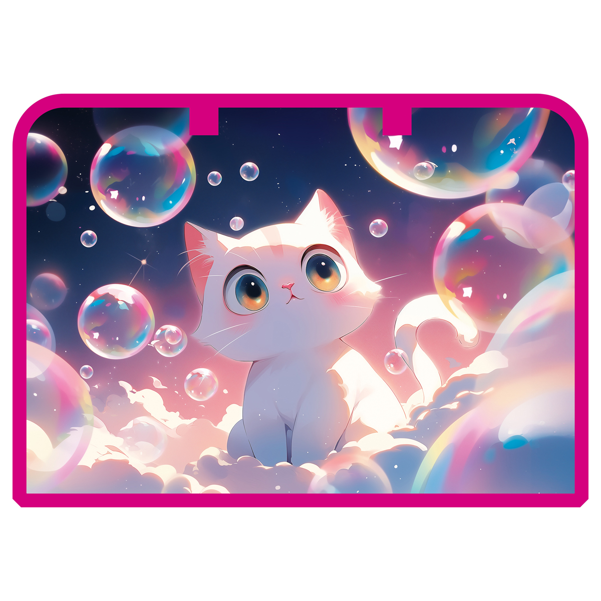 Папка для тетрадей 1 отделение, ArtSpace "Soap bubbles", А5, пластик, на молнии