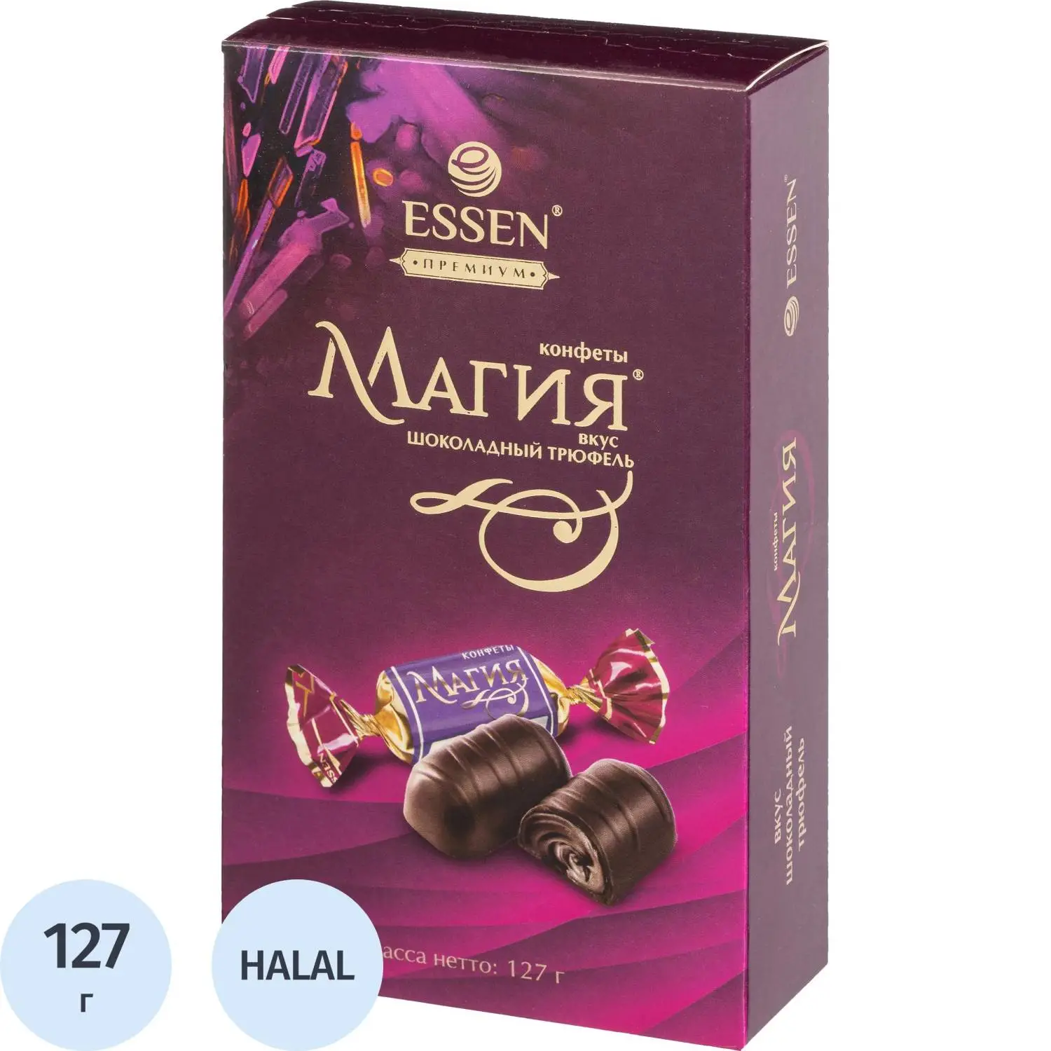Конфеты ESSEN Магия, со вкусом шоколадного трюфеля, 127г