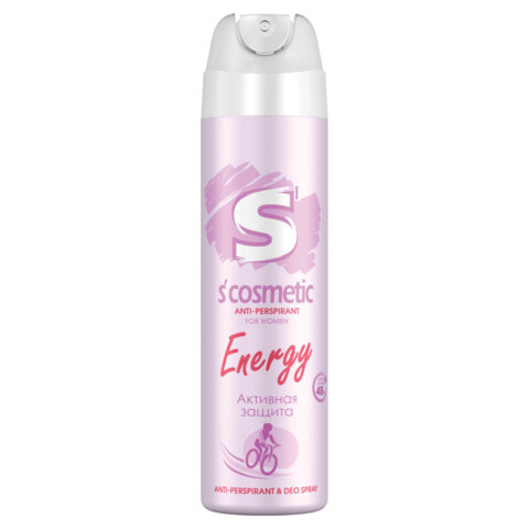 Дезодорант-антиперспирант женский 145мл S’COSMETIC "Energy", ш/к 32209, 5-05.01.025.15
