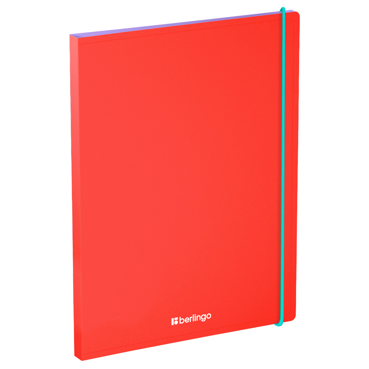 Папка с 30 вкладышами Berlingo "Raze" А4, 17мм, 600мкм, с внутр. карманом, красная, софт-тач