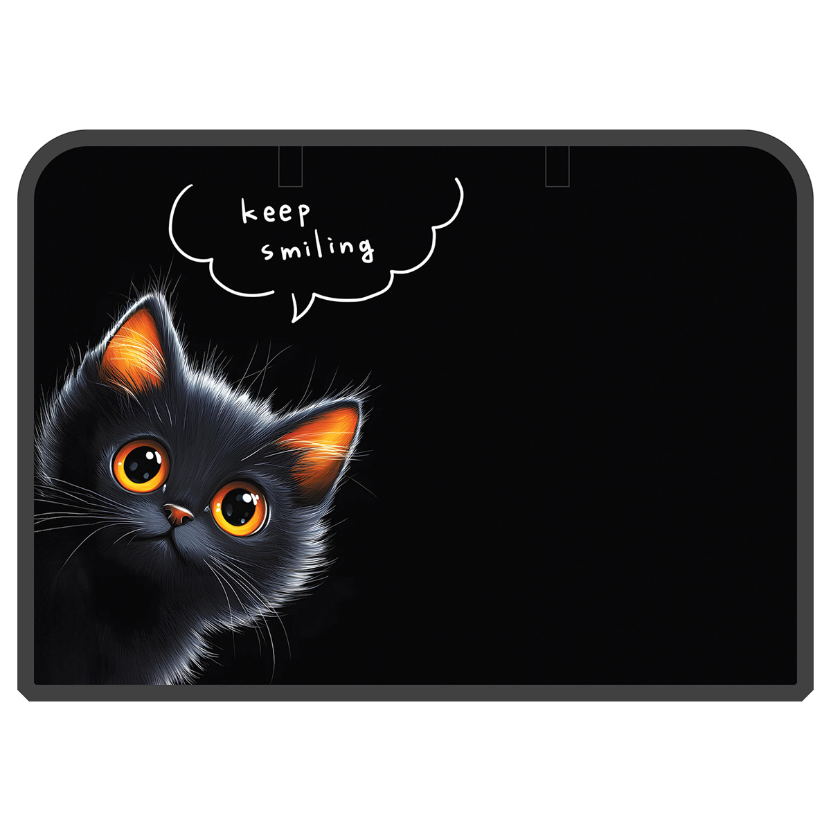 Папка с ручками А4 ArtSpace "The Black Kitten", пластик, на молнии, 70мм