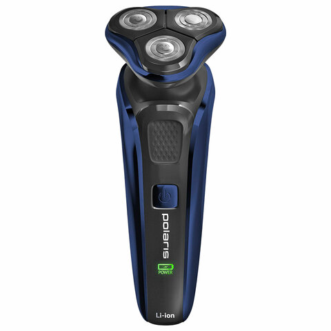 Электробритва POLARIS PMR 0309RC PRO 5, 3 головки, аккумулятор, сухое и влажное брить