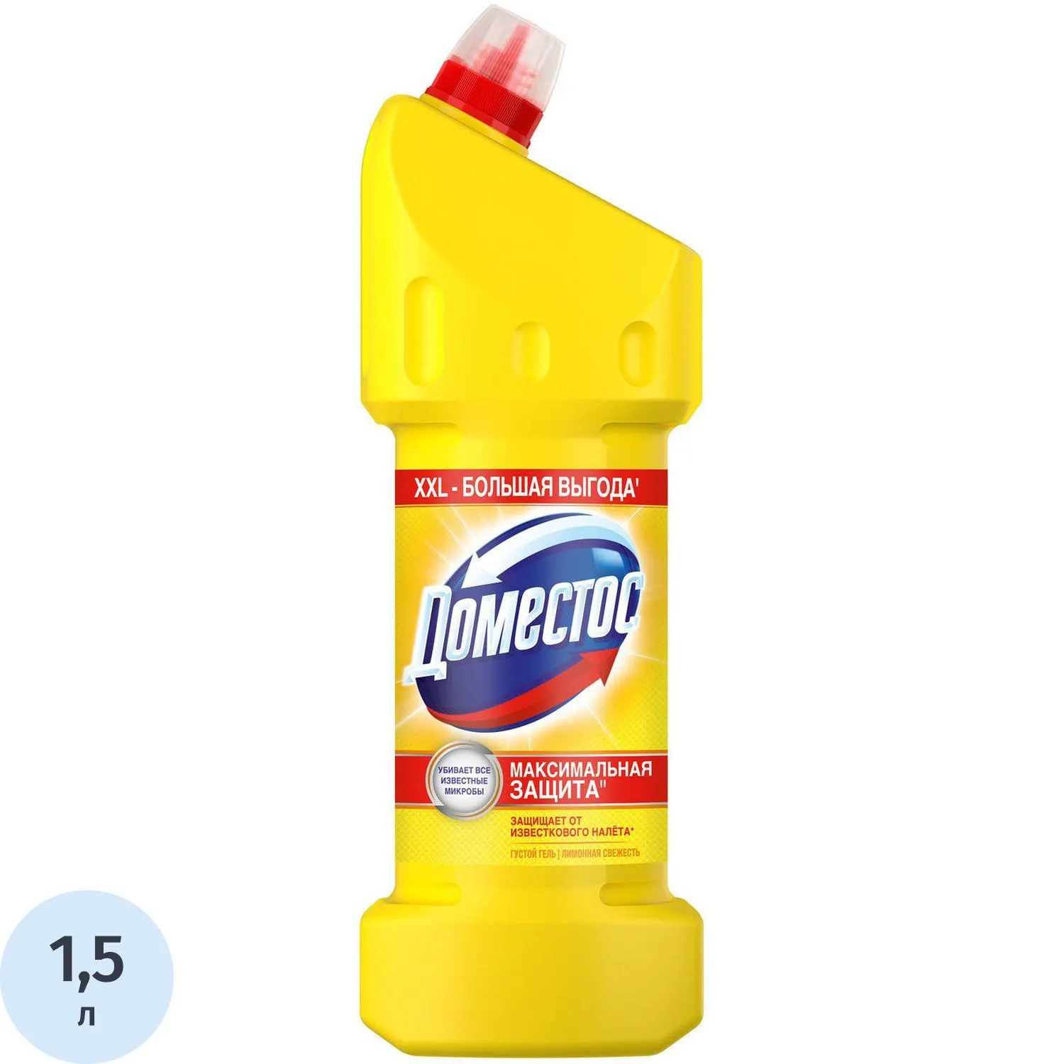 Средство для сантехники универс. DOMESTOS ЛИМОН.СВЕЖЕСТЬ 1,5 л_1063833_Алрс