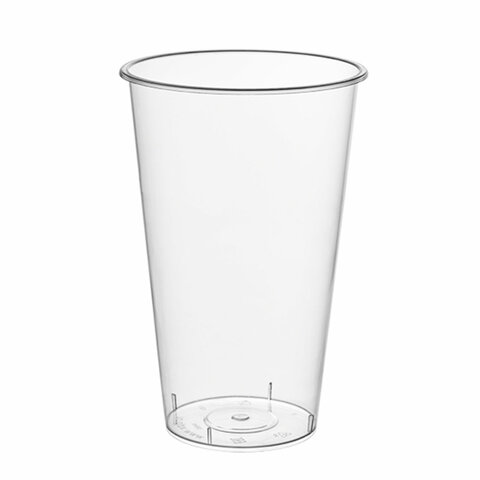 Стакан одноразовый 500мл пластиковый прозрачный Bubble Cup, СВЕРХПЛОТНЫЙ, ВЗЛП, ШК622, 1021ГП