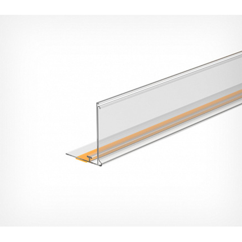 Ценникодержатель полоч. самокл.Т-проф.,ME 39x1250мм, прозрач., 50шт/уп