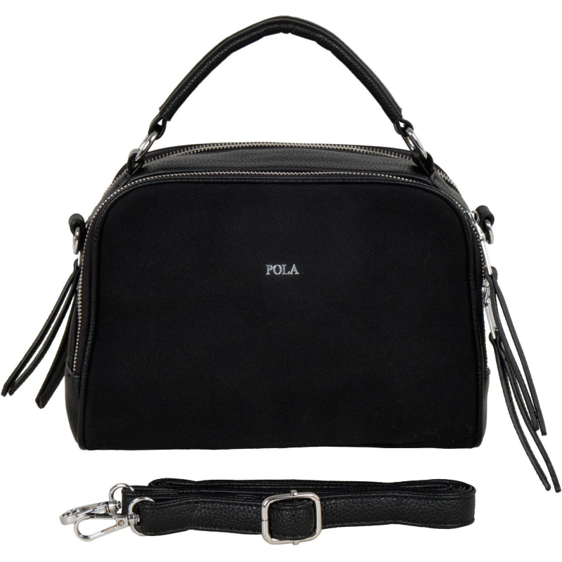 Сумка женская 2419NB Black/Black КОМБИ