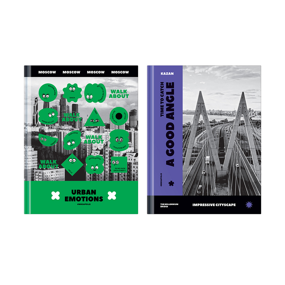 Бизнес-блокнот А5, 80л., евроформат, BG "Megapolis", матовая ламинация, выборочный лак