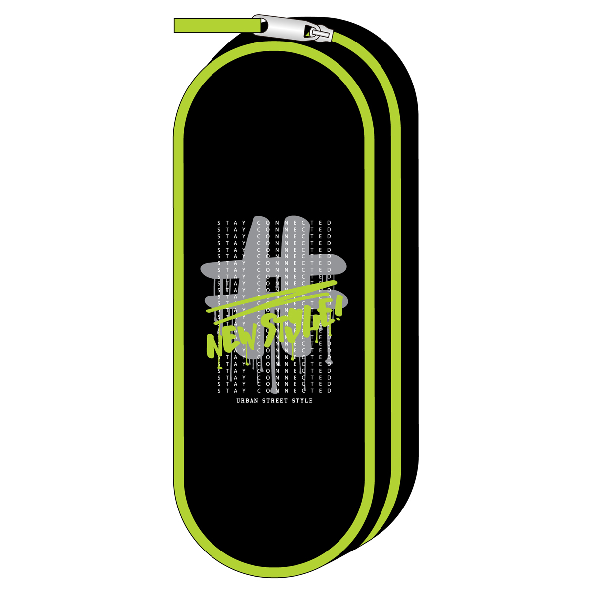 Пенал 210*80*45 ArtSpace "Hashtag", корпусный, полиэстер