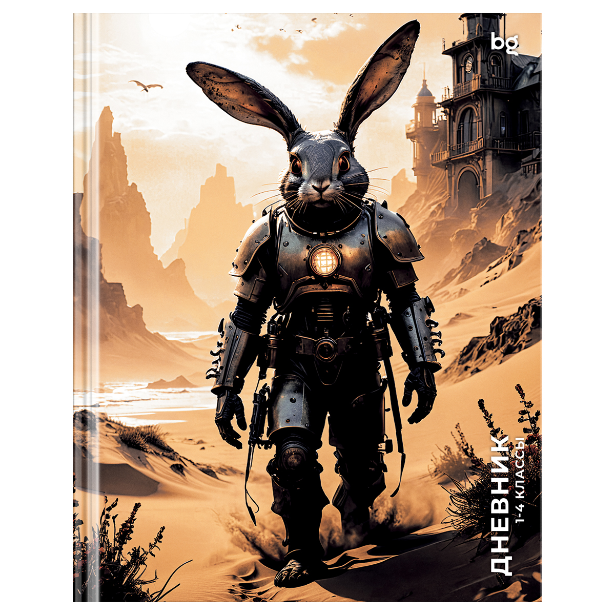 Дневник 1-4 кл. 48л. (твердый) BG "Киберкролик", глянцевая ламинация