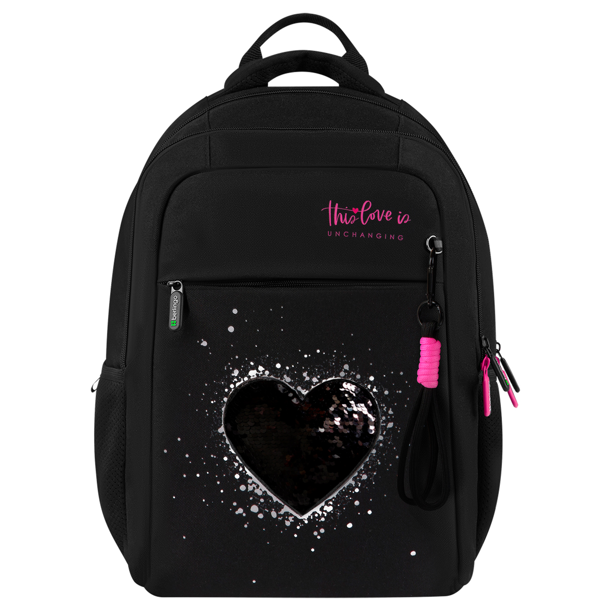 Рюкзак Berlingo ErgoStyle "Dark Glam" 39,5*28*15см, 2 отделения, 3 кармана, эргономичная спинка