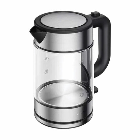 Чайник XIAOMI Electric Glass Kettle, 1,7 л, 2200 Вт, закрытый нагревательный элемент,, BHR7490RU