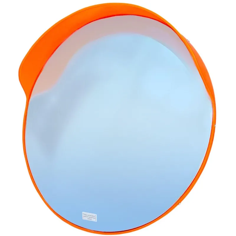 Зеркало дорожное сферическое светоотражающее Turbosky 1000 мм с козырьком