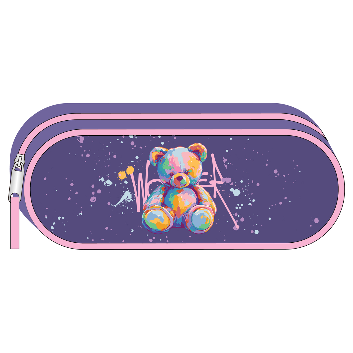 Пенал 210*80*45 ArtSpace "Bear", корпусный, полиэстер