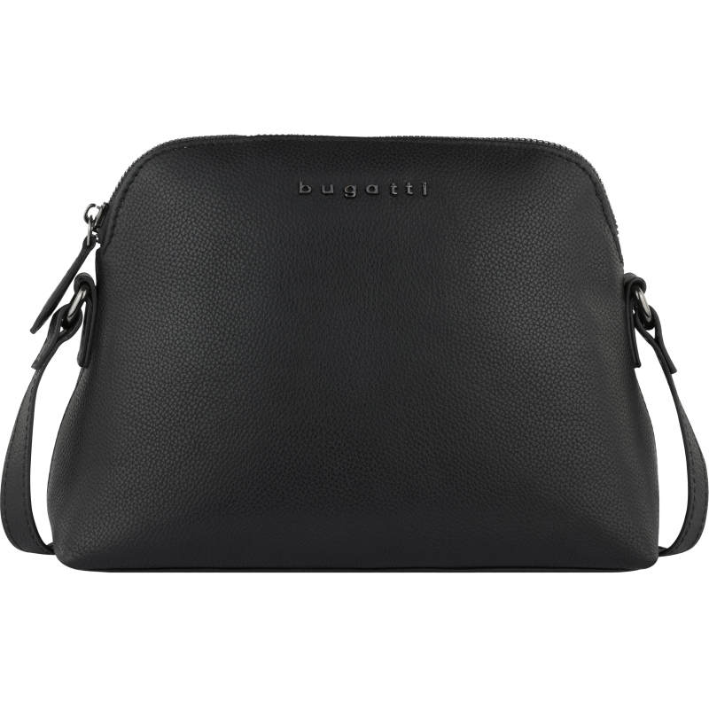 Сумка наплечн жен BUGATTI Bella, черн,воловья кож/полиэс, 23х8х17, 49480101