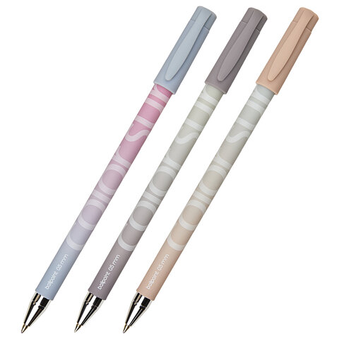 Ручка шариковая BRUNO VISCONTI "ColorSurf Morandi", СИНЯЯ, корпус ассорти, линия 0,4 мм, 20-0204/52