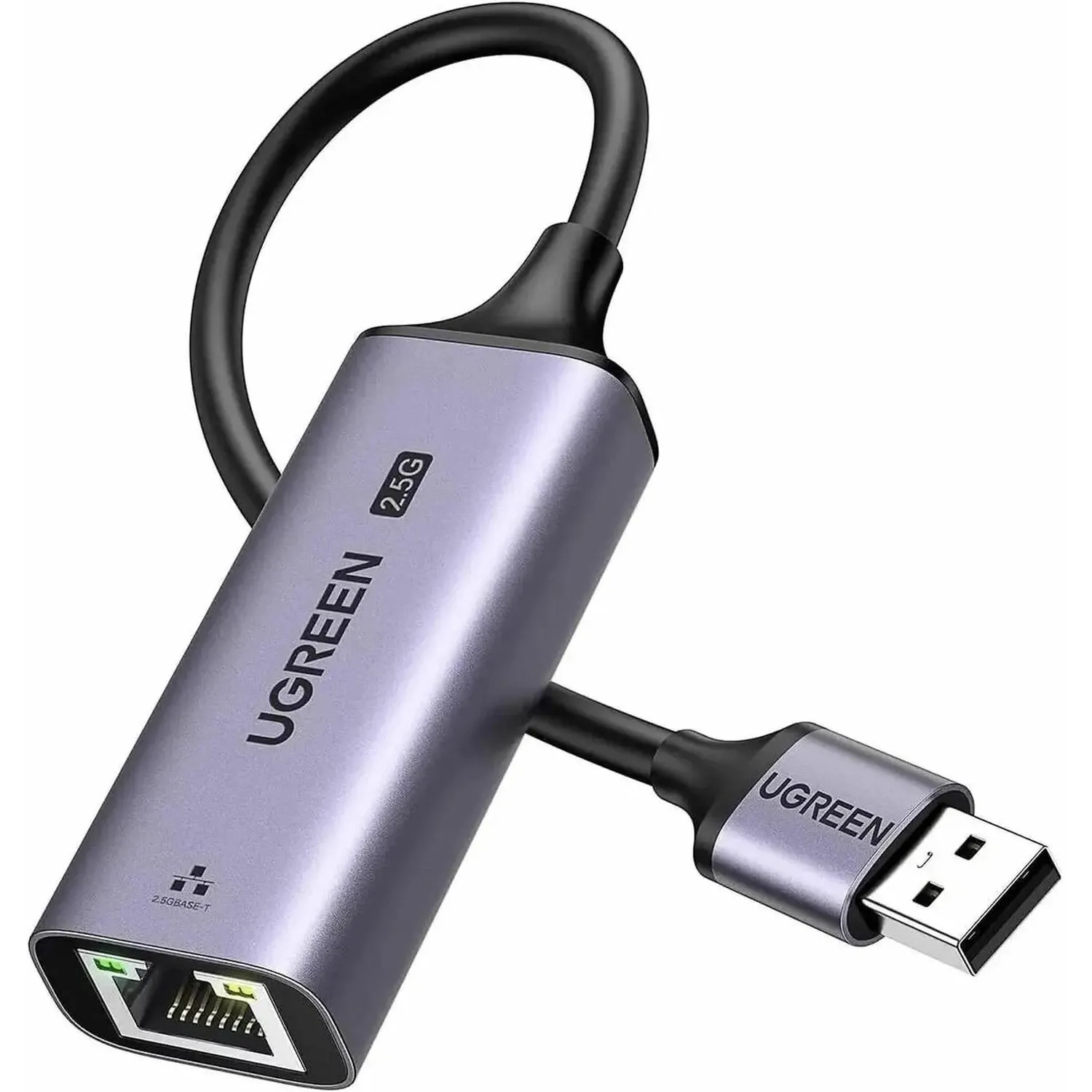 Сетевой адаптер UGREEN CM648 (25051) USB-A 3.0 to RJ45 2.5G серый