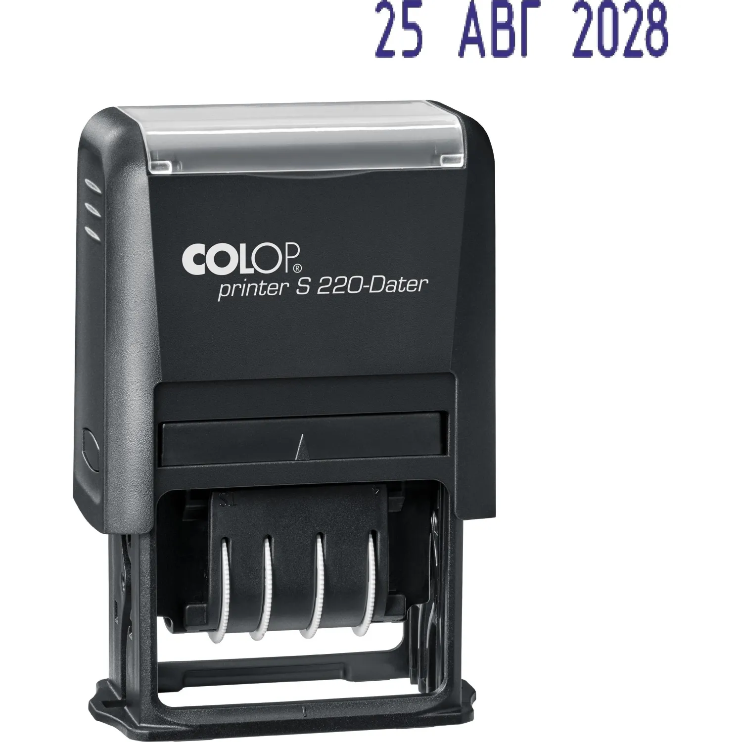 Датер автомат. пласт. S220 шрифт 4мм месяц букв. (аналог 4820)Colop